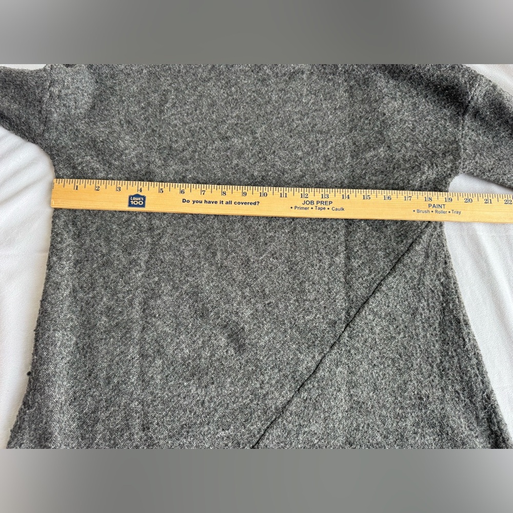Soft Surroundings Turtleneck Gray Button Neckline… - image 8